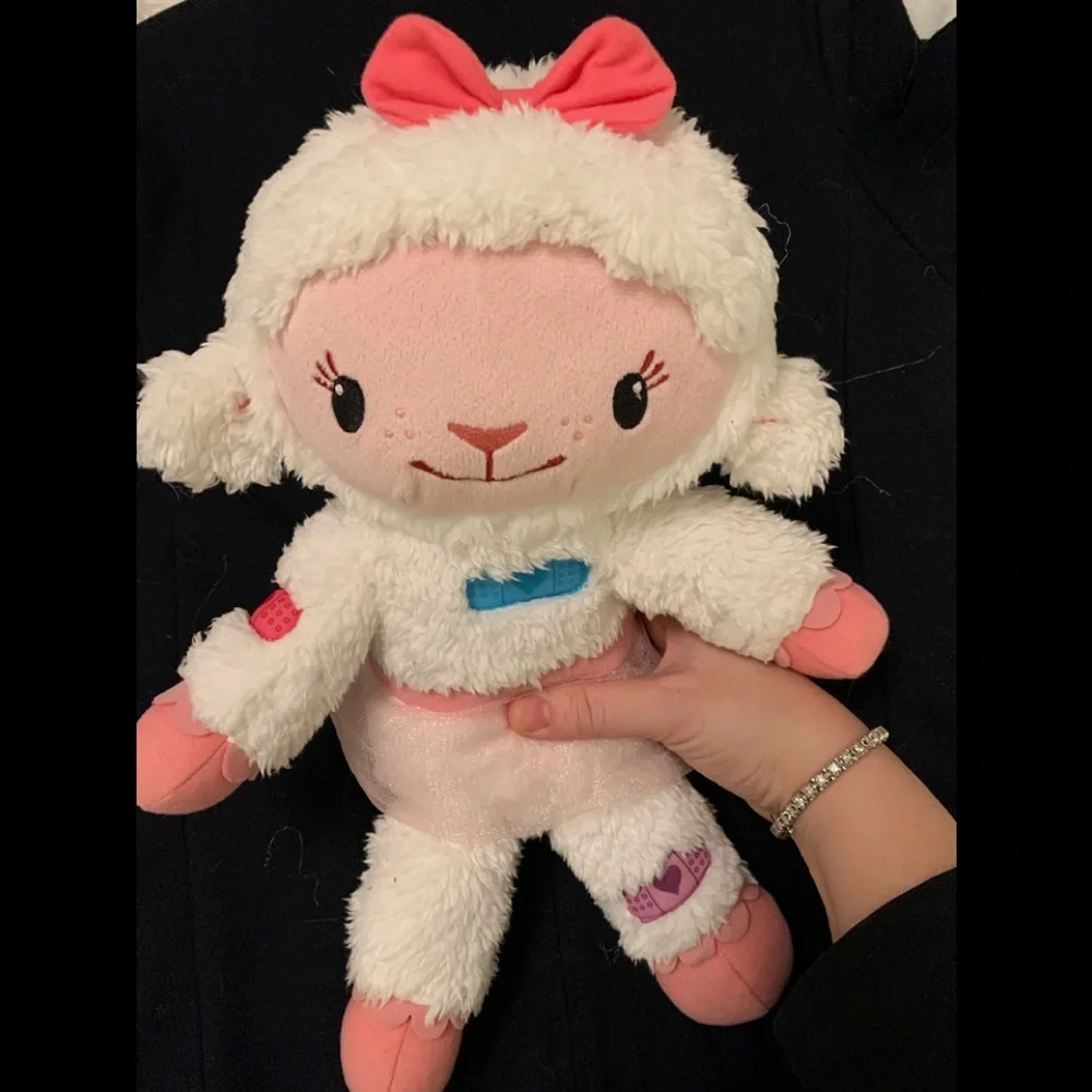 Disney Doc McStuffins 15" LAMBIE the Lamb talk/singPlush Stuffed Animal Light Up - Picture 9 of 11